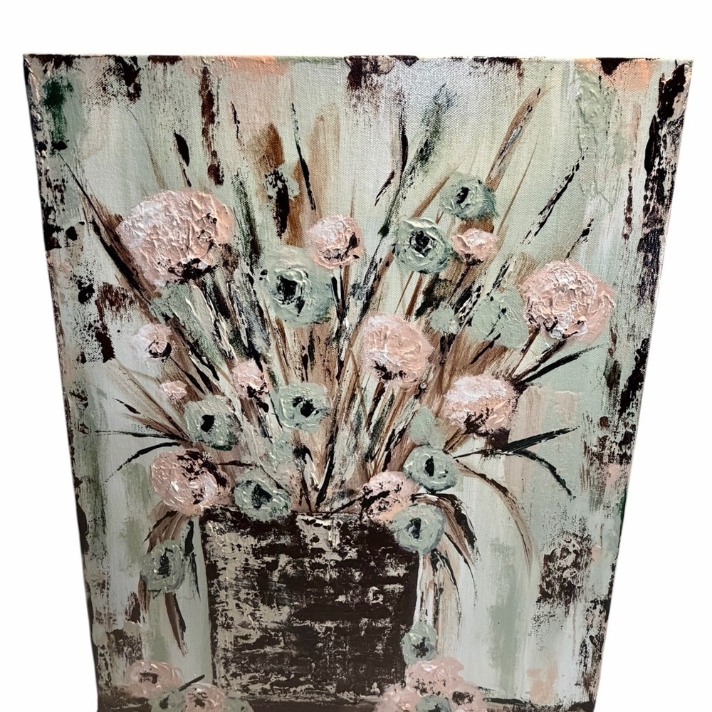 Original Artwork Acrylic’s On Canvas Impressionism Style Spring Blooms 16" x 20